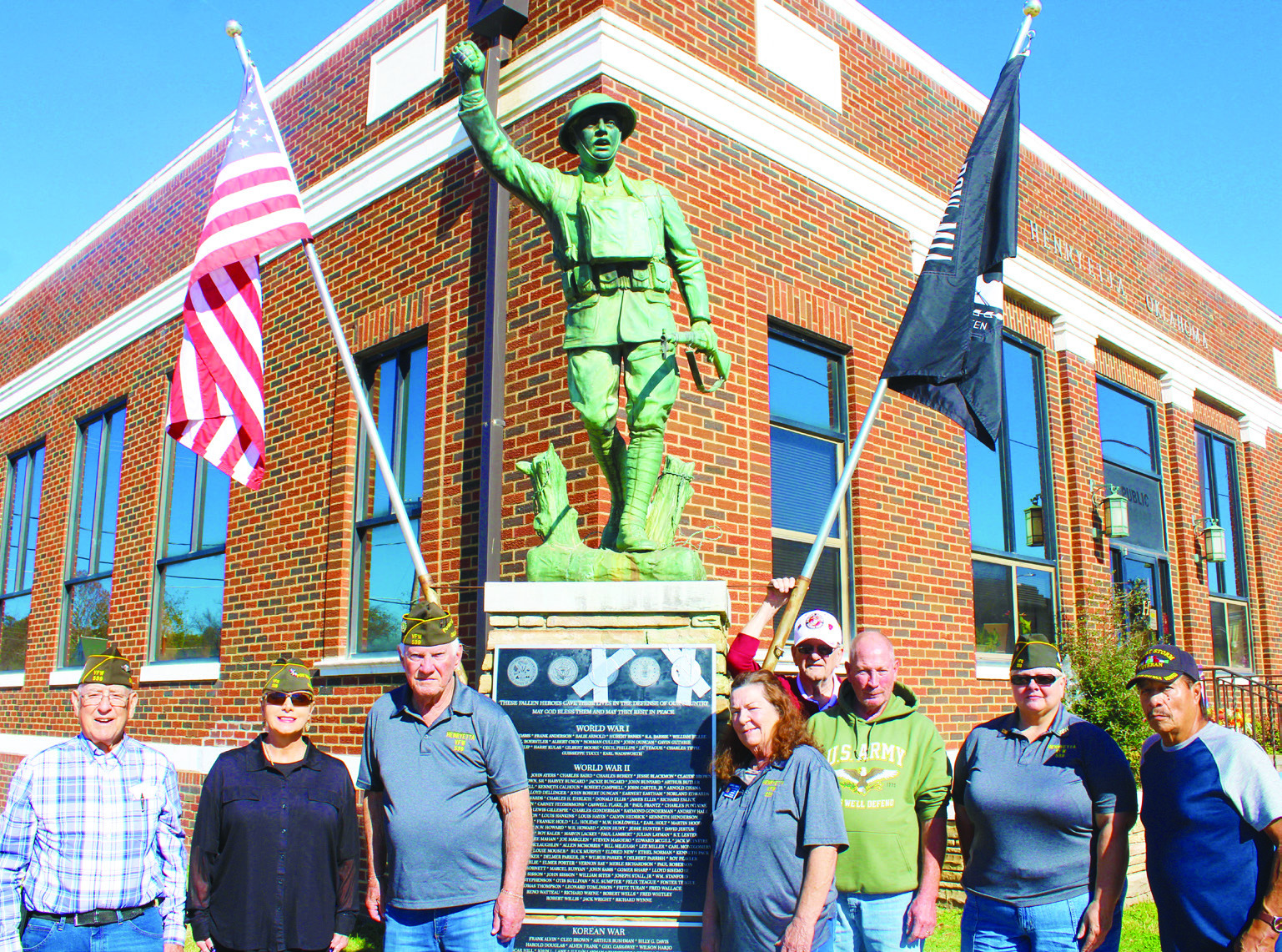 VFW repairs Doughboy monument medallions